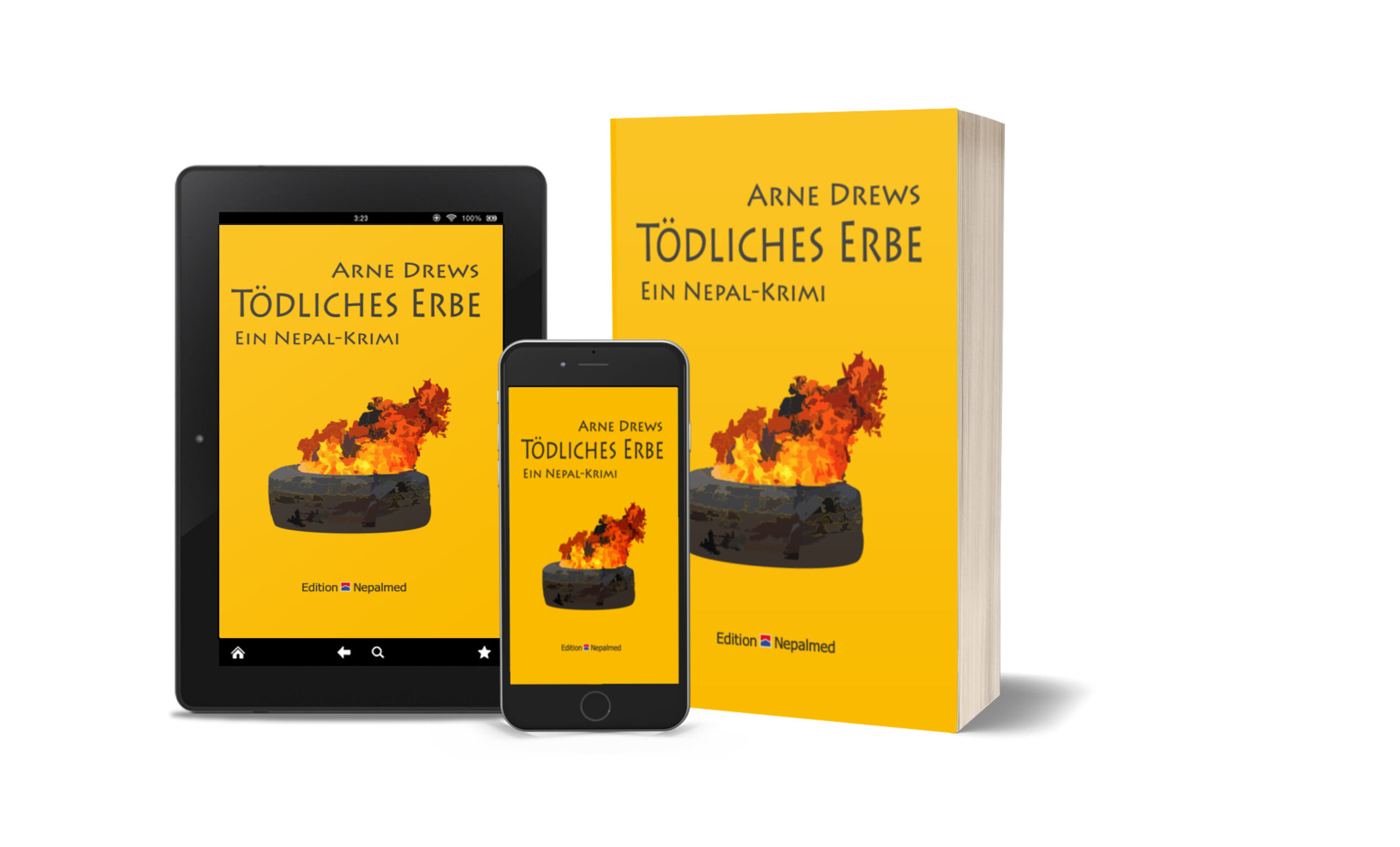 Buchcover: Tödliches Erbe. Ein Nepal-Krimi